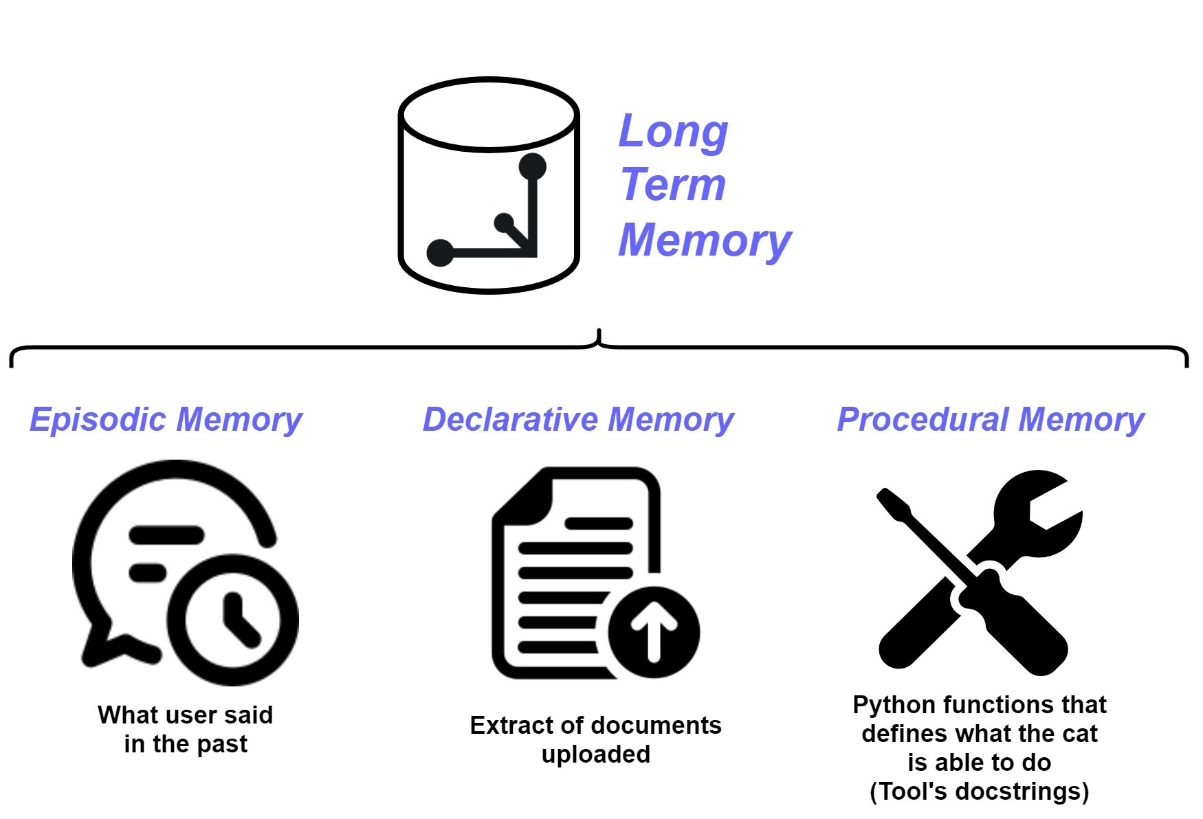 Schema of the Cheshire Cat memories